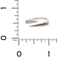 Etho Maria 18K White Gold Diamond Bypass Ring