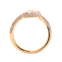 Etho Maria 18K Rose Gold Pinkish Diamond Snake Ring
