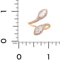 Etho Maria 18K Rose Gold Pinkish Diamond Snake Ring