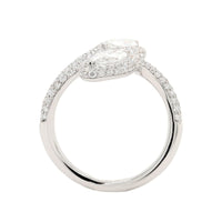 Etho Maria 18K White Gold Marquise Cut Diamond Snake Ring