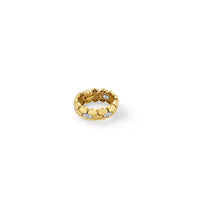 Roberto Coin 18K Yellow Gold Cobra Diamond Flexible Ring