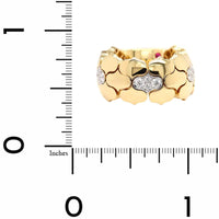Roberto Coin 18K Yellow Gold Cobra Diamond Flexible Ring