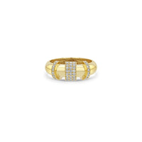 Zoe Chicco 14K Yellow Gold Door Knocker Pave Diamond Ring
