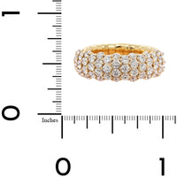 Zydo 18K Yellow Gold Pave Diamond Stretch Ring