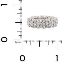 Zydo 18K White Gold Pave Diamond Stretch Ring