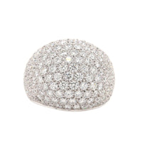 Leo Pizzo 18K White Gold Pave Diamond Dome Ring
