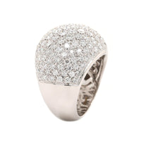 Leo Pizzo 18K White Gold Pave Diamond Dome Ring
