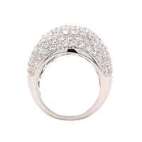 Leo Pizzo 18K White Gold Pave Diamond Dome Ring