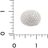 Leo Pizzo 18K White Gold Pave Diamond Dome Ring