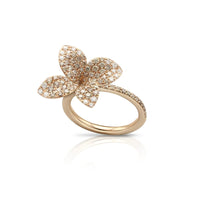Pasquale Bruni 18K Rose Gold Medium Flower Diamond Petit Garden Ring