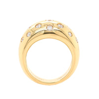 Leo Pizzo 18K Yellow Gold Flush Set Diamond Dome Ring