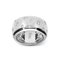 Leo Pizzo 18K White Gold Flush Diamond Ring