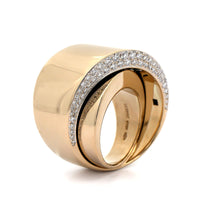 Vhernier 18K White Gold Tourbillion Pave Diamond Ring