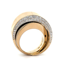 Vhernier 18K White Gold Tourbillion Pave Diamond Ring