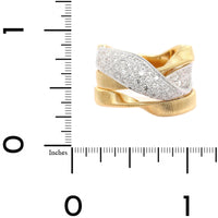 Marco Bicego 18K Yellow and White Gold Marrakech Pave Diamond Ring
