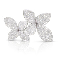 Pasquale Bruni 18K White Gold 8 Diamond Leaf Giardini Segreti Ring