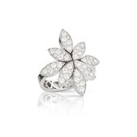 Pasquale Bruni 18K White Gold Diamond Ghirlanda Luce Di Loto Ring