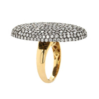 Etho Maria 18K Yellow Gold Large Oval Pave Diamond Ring