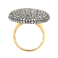 Etho Maria 18K Yellow Gold Large Oval Pave Diamond Ring