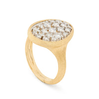Marco Bicego 18K Yellow and White Gold Lunaria Alta Pave Diamond Cocktail Ring