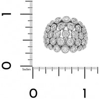 Eclat Jewels Platinum Dome Shaped Diamond Ring
