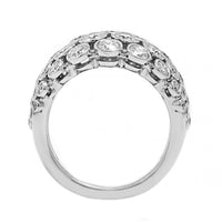 Eclat Jewels Platinum Dome Shaped Diamond Ring