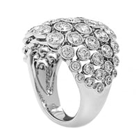 Eclat Jewels Platinum Dome Shaped Diamond Ring
