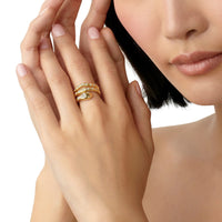 Temple St. Clair 18K Yellow Gold Diamond Serpent Wrap Ring
