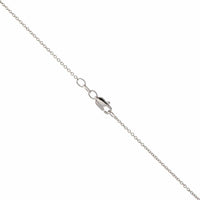 18K White Gold Round Diamond Halo Necklace