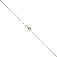 18K White Gold Diamond Pendant Necklace