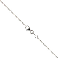 18K White Gold Diamond Heart Pendant Necklace