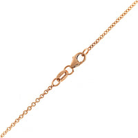 18K Rose Gold Heart Shaped Diamond Halo Pendant Necklace