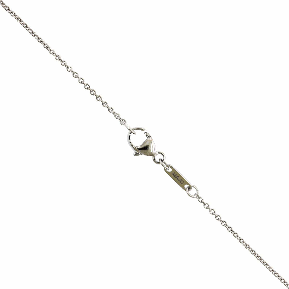 18K White Gold Pearl Shape Ruby Diamond Halo Pendant