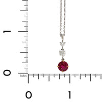 Platinum Ruby & Diamond Necklace