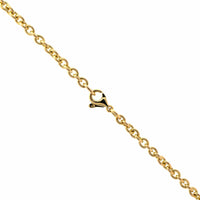 18K Yellow Gold Heart Shaped Ruby Diamond Necklace