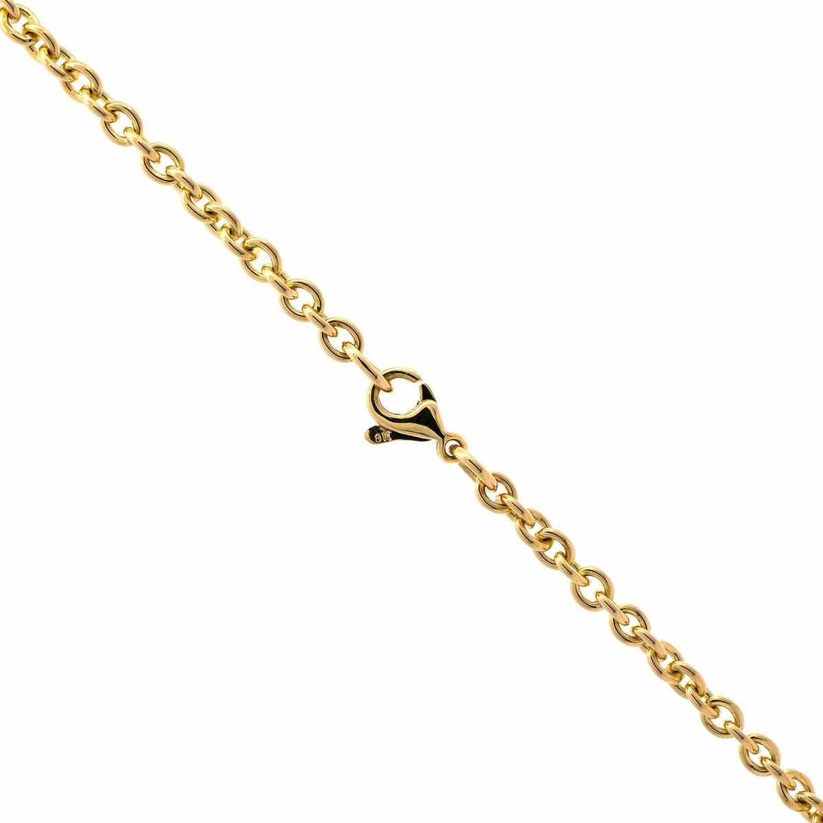 18K Yellow Gold Heart Shaped Ruby Diamond Necklace