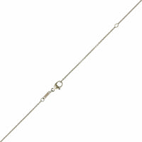 Platinum & 18K Yellow Gold Diamond Halo & Ruby Necklace