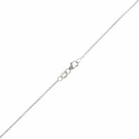 18K White Gold Pear Shaped Ruby and Diamond Halo Necklace