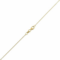 18K Two-Tone Gold Round Ruby and Diamond Halo Pendant Necklace