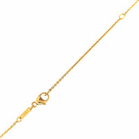 18K Yellow Gold and Platinum Round Shaped Ruby and Diamond Necklace