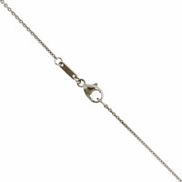 Platinum Round Blue Sapphire Pendant