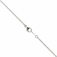 Platinum Blue Sapphire & Diamond Halo Necklace