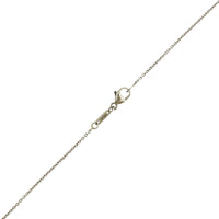 Platinum Diamond & Pear Shaped Sapphire Drop Necklace
