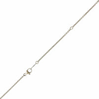 Platinum Diamond & Pear Shaped Sapphire Drop Necklace