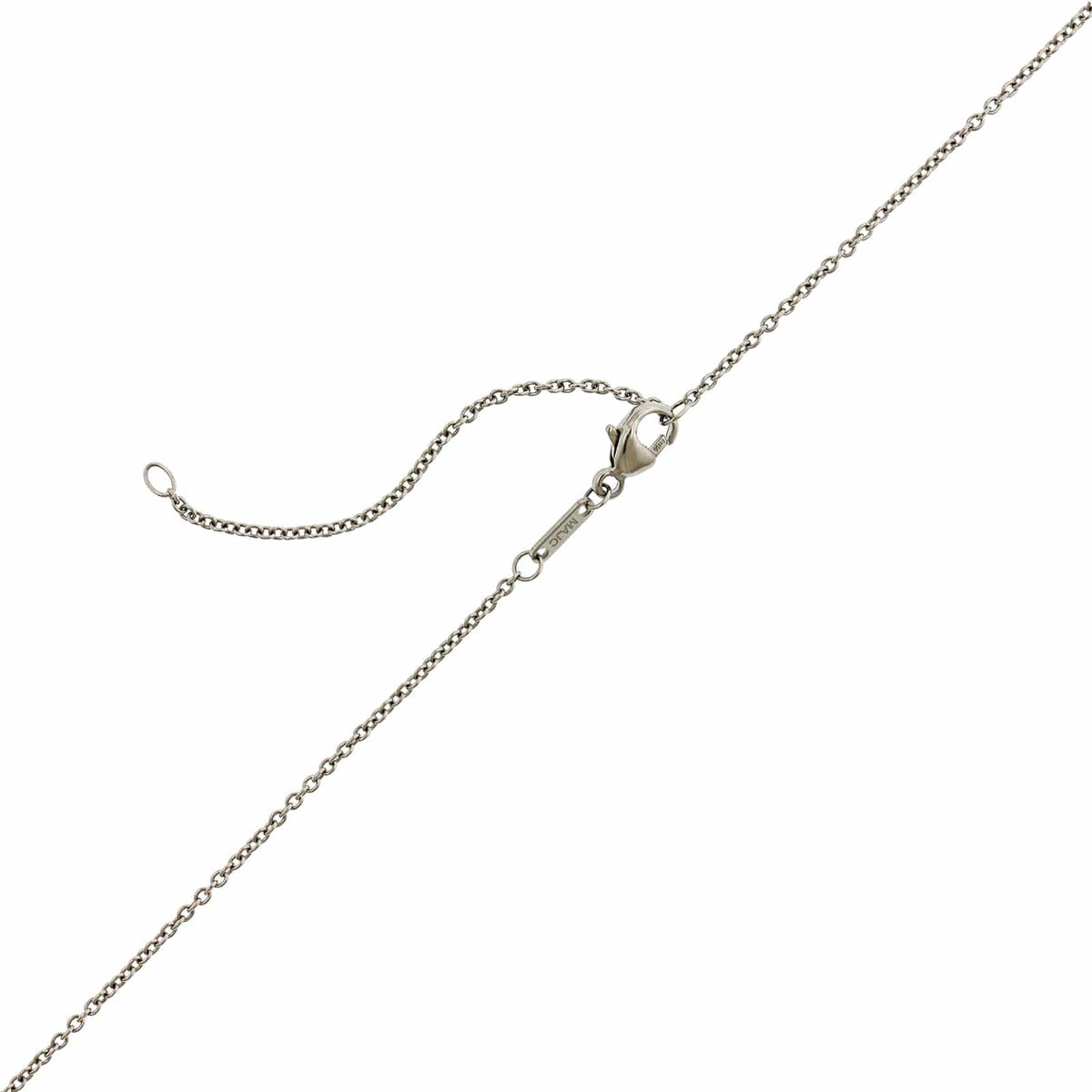 Platinum Sapphire and Diamond Pendant Necklace