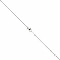 Platinum Round Sapphire and Diamond Pendant Necklace