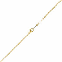 18K Yellow Gold Cushion Cut Sapphire and Diamond Pendant Necklace
