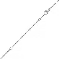 Platinum Cushion Shaped Blue Sapphire and Diamond Pendant Necklace