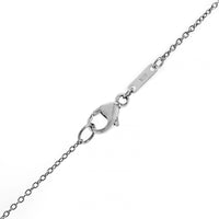 Platinum Cushion Shaped Blue Sapphire and Diamond Pendant Necklace