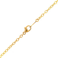 Platinum and 18K Yellow Gold Round Blue Sapphire and Diamond Halo Necklace